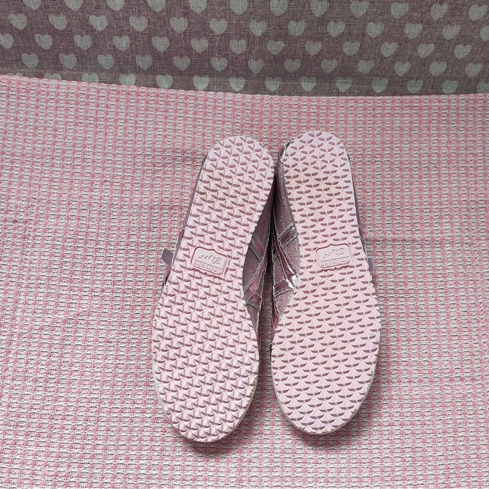 Onitsuka Tiger by Asics Metallic Pink Double-Strap Mary Jane Flats - Picture 7 of 7